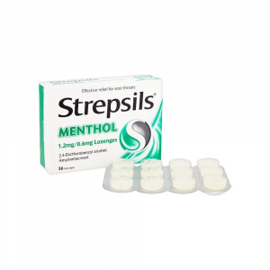 Strepsils Menthol 1.2mg/0.6mg – 36 Lozenges