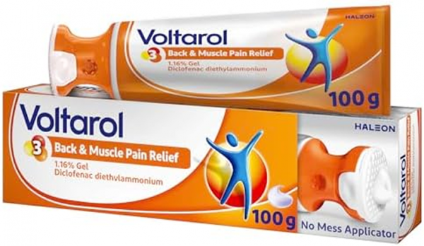 Voltarol Back & Muscle Pain Relief 1.16% Gel with Applicator – 100g