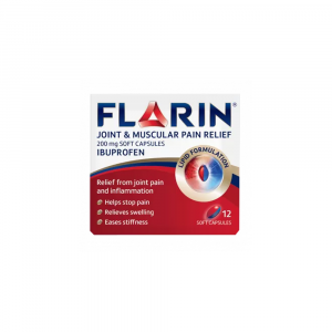 Flarin Joint and Muscular Pain Relief 200mg Soft Capsules - 12 Caps