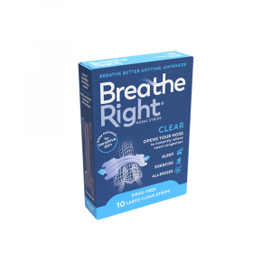 Breathe Right Nasal Strips Clear - 10 Large Strips