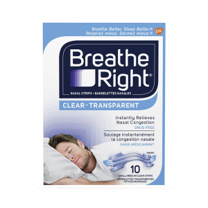 Breathe Right Nasal Strips Clear - 10 S/M Strips