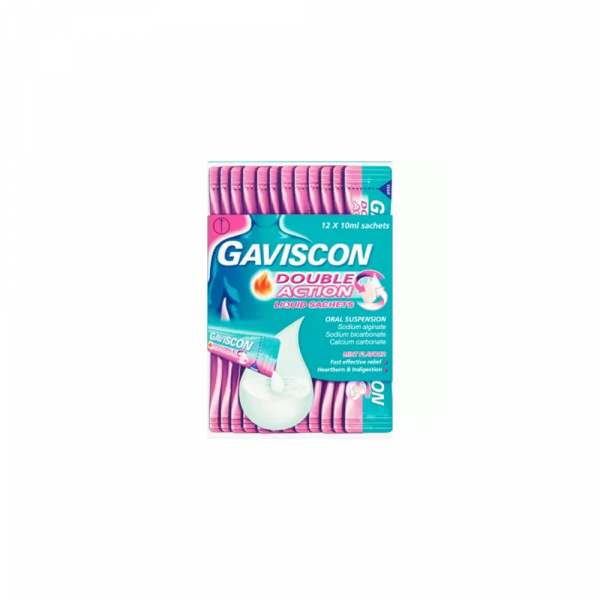 Gaviscon Double Action Liquid Peppermint - 12 Sachets