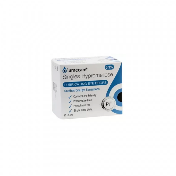 Lumecare Hypromellose Eye Drops 0.3% Single Doses - 30 Pack