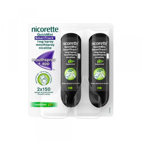 Nicorette QuickMist SmartTrack 1mg Freshmint Mouthspray Duo
