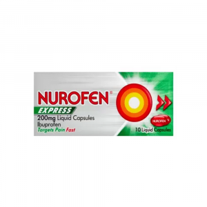 Nurofen Express 200mg Liquid Capsules – 10 Pack