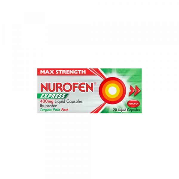 Nurofen Express Max Strength 400mg – 20 Liquid Capsules