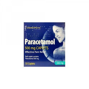 Paracetamol Caplets 500mg – 32 Caplets (Brand May Vary)
