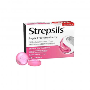 Strepsils Strawberry SF – 36 Lozenges
