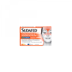 Sudafed Congestion Night & Day Capsules – 16 Capsules