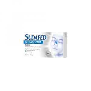 Sudafed Decongestant Tablets – 12 Tablets