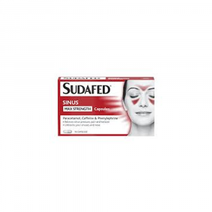 Sudafed Sinus Max Strength – 16 Capsules