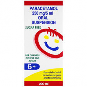 Paracetamol 250mg/5ml Suspension – 200ml