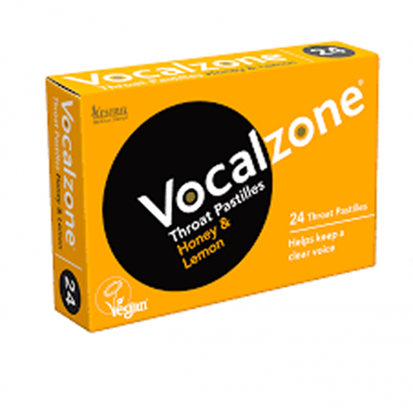 Vocalzone Honey & Lemon Throat Pastilles